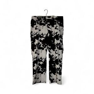 Miaou Jeans 1xl, Women’s in Brown and Cream Cow Print, Cotton Spandex, Western